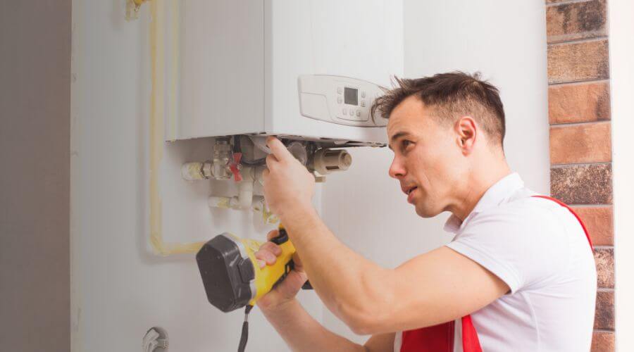 Local tankless water heater installation in Shock, WV